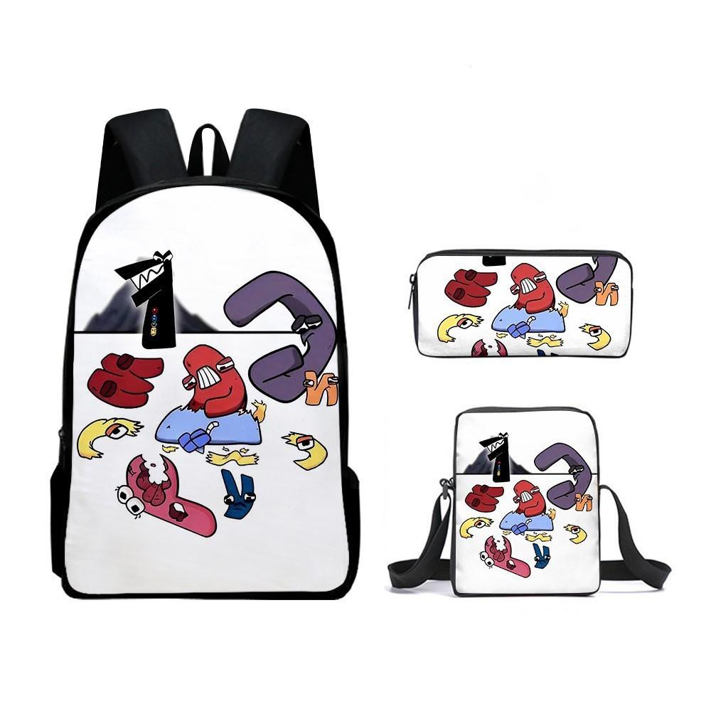 Alphabet Lore Kids School Bag With Durable Oxford Material And Lightweight Comfort For School Use