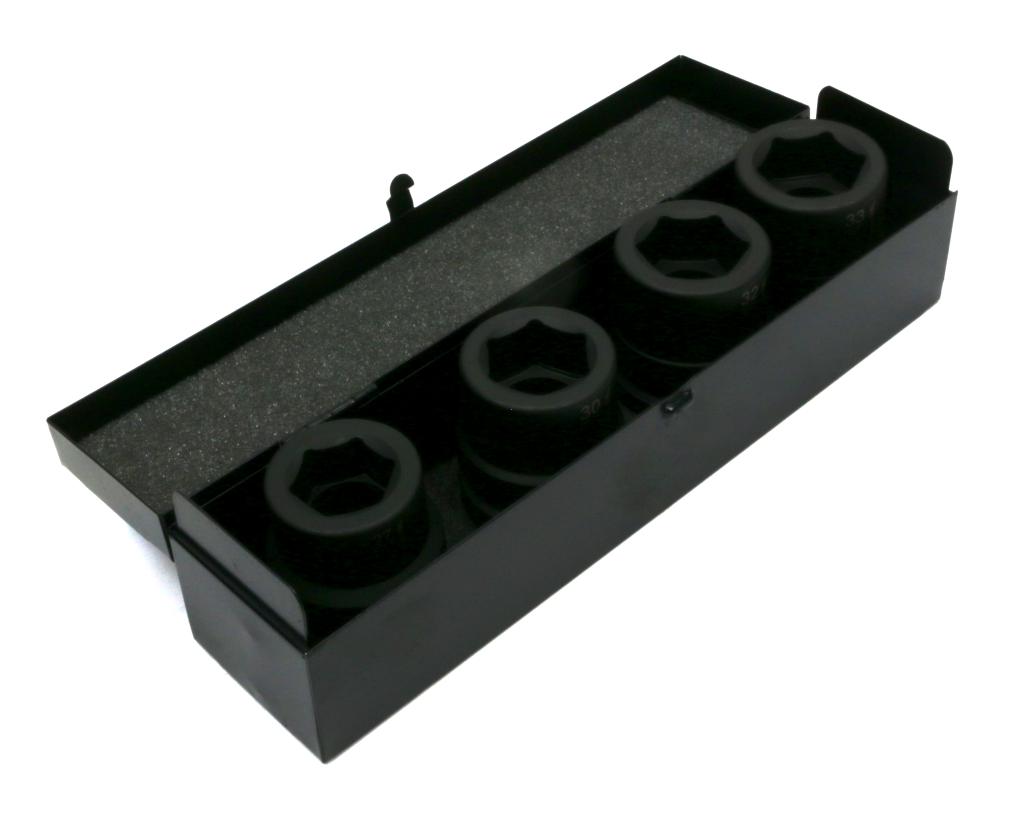 Zestaw Nasadek Udarowych 1" 4 Cz. 27. 30. 32. 33 Mm Ze Stali Crmo Din 3129 Waryński