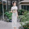 Black national style new Chinese Suzhou long cheongsam improved young 1011 new women's high-end mother dress