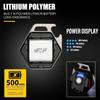 COB Keychain Work Light with Battery Display 8 Mode USB Rechargeable High Lumens Portable LED Light for Camping Hiking Running