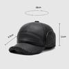 Dad Baseball Cap Middle-Aged Leather Cap Autumn Winter Men Baseball Cap