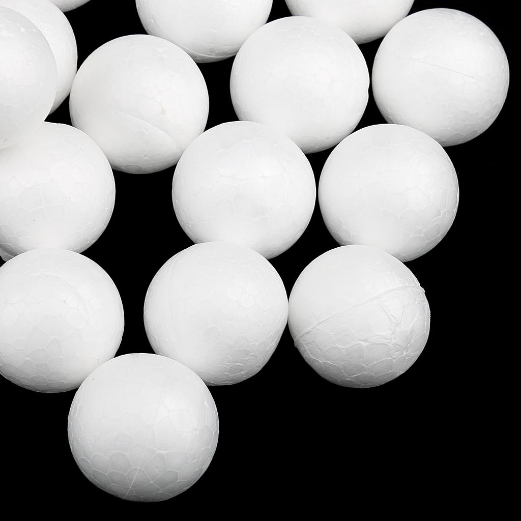 White Foam Balls, Polystyrene Craft Decoration Balls for Model Making, Decoration,