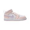 Air Jordan 1 Mid PS Pink Wash Kids Sneakers White Violet-Frost FD8781-601