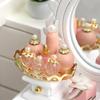1:12 Dollhouse Gold Tray & Pink Mini Perfume Set - Bedroom & Bathroom Accessories