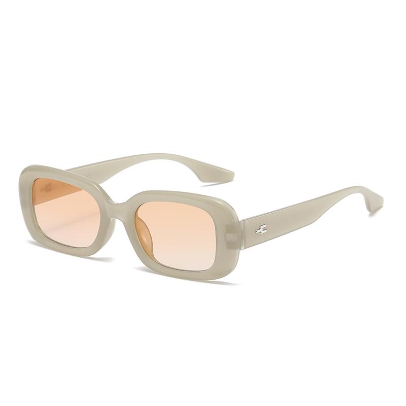 Classic Square Gradient Sunglasses Rivet Design Retro Fashion Street Driving Sun Glasses UV Protection
