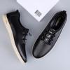 Men's Leather Shoes Spring Summer 2025 New Trendy All-match Comfy Casual Men Shoes Lightweight Sneakers Flats Shoes Size 37-45