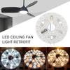 LED Ceiling Fan Light Retrofit Kit 5.3 Inch 3 Color Dimmable Led Ceiling Fan Light Replacement Panel Round for Ceiling Lights