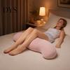 Ergonomisches Schwangerschaftskissen Langes Kuschelkissen, Ganzkörper mit abnehmbarem waschbarem Bezug, Seitenschläferkissen Stütze Beinrolle für Schläfer