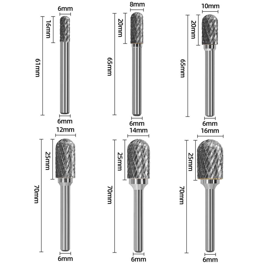 C-Type CX-Type Carbide Rotary Burr: Single/Double Cut Drill Bit for Engraving & Milling