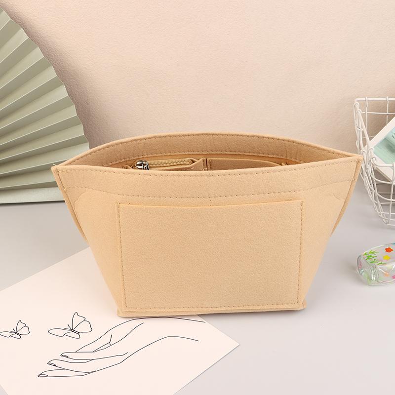 Felt Insert Lining Cosmetic Bag Purse Organizer Insert For Handbags Support Liner Felt Bag Organizer For Purse Tote Bag Insert