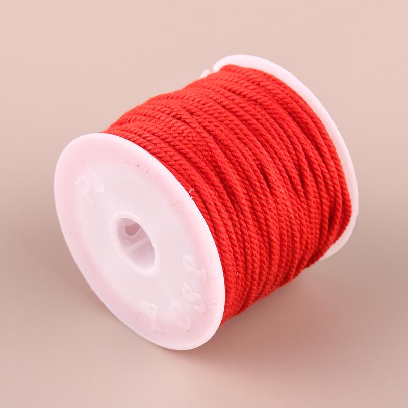 Hand-Twisted Cotton Thread: Tibetan Star Moon Bodhi Bracelet Weaving String.