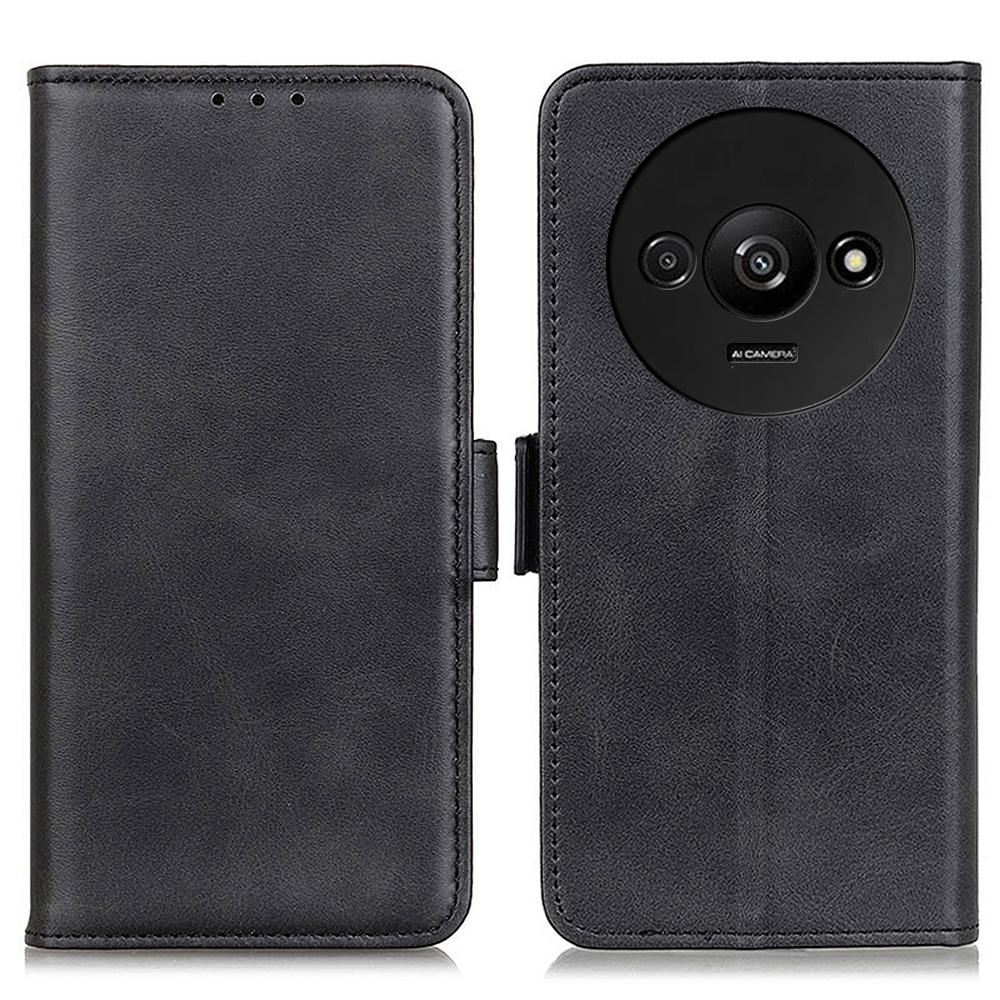 For Xiaomi Redmi A3 4G/Poco C61 4G Wallet Case PU Leather Stand Phone Cover Side Magnetic Clasp