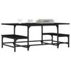  Coffee Table, Black, 100x50.5x40 Cm, Wood-based Material