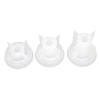 3pcs 3D Silicone Candle Holder Mold Round Stable Base Easy Demold DIY Candle Holder Making Mold