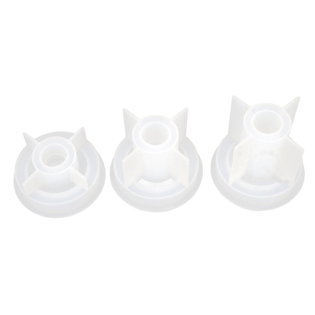 3pcs 3D Silicone Candle Holder Mold Round Stable Base Easy Demold DIY Candle Holder Making Mold
