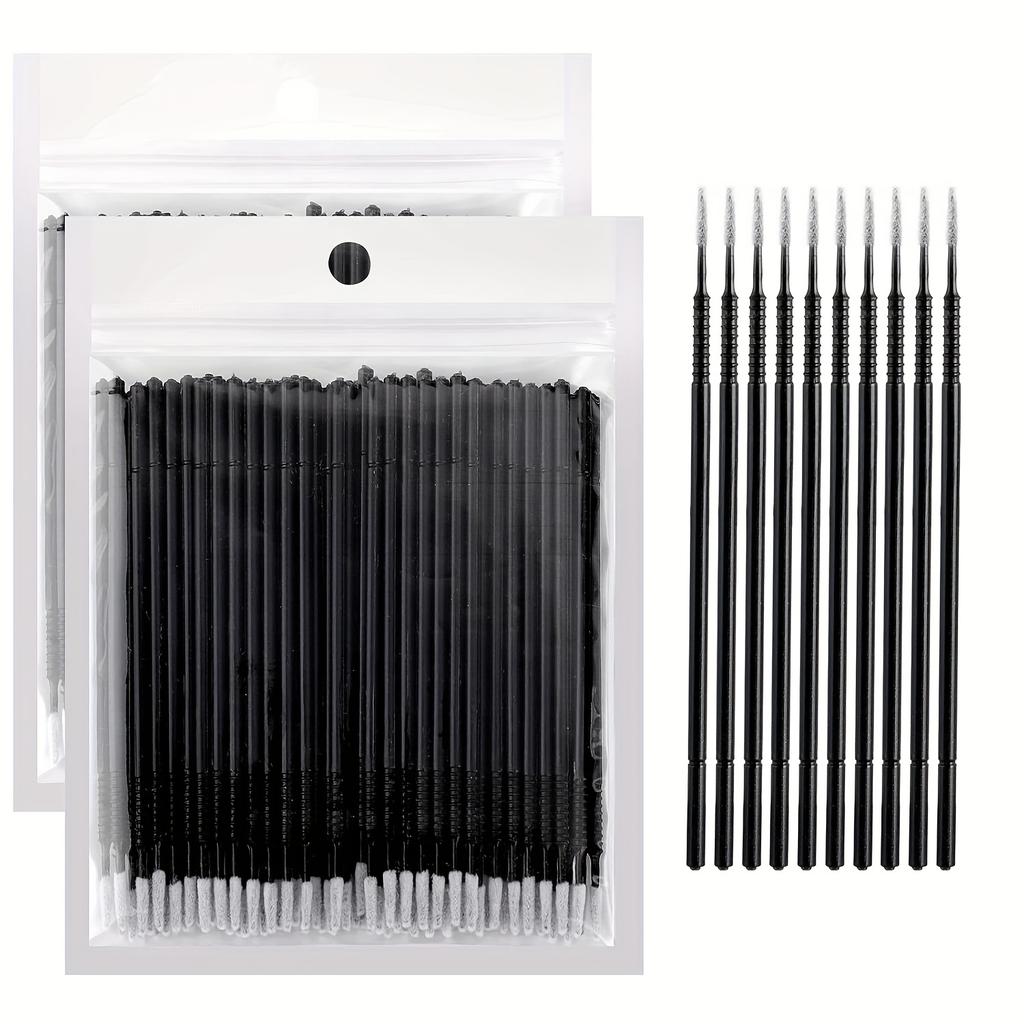 200PCS For Eyelash Extension Tools Disposable MicroBrush Eyelashes Extension Individual Lash Removing Swab Micro Brush