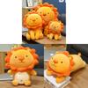 Plush Lion Toy For Girls With Pp Cotton Filling Kids Bed Decor