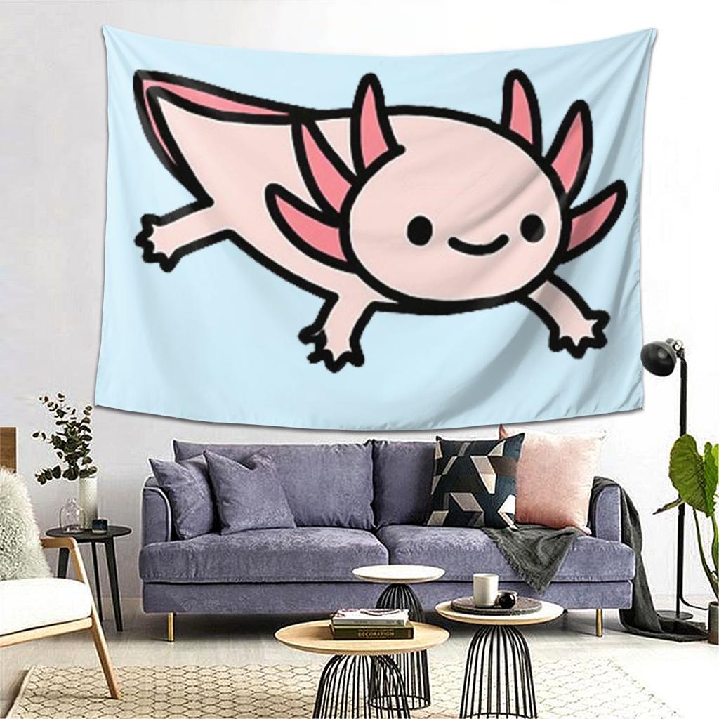 Axolotl Tapiserie Dekorace Umění Estetické Tapiserie pro Obývací Pokoj Ložnici Domácí Nástěnná Látka Závěs na Zeď