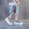Shoes women's summer 2025 platform sandals women's casual muffin inner height increase women's shoes hollow breathable Korean version fashion