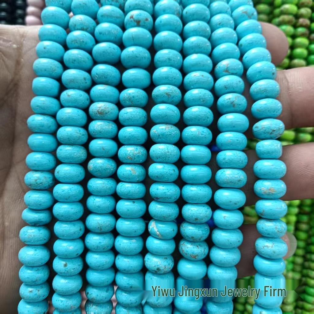 100 Natural Stone 5x8mm Abacus Beads for Jewelry Making – Bracelets & Necklaces