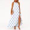 Women's Casual And Fashionable Round-neck  Sleeveless  Mid Length Dress
