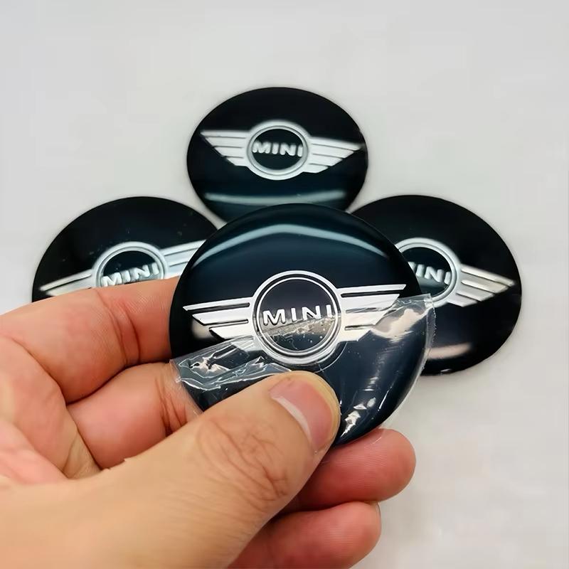 4Pcs Car Wheel Hub Center Metal Decals Sticker Accessories For Mini Cooper JCW Works F54 F55 F56 F57 F60 R50 R52 R53 R55 R56 R57 vhdsg88