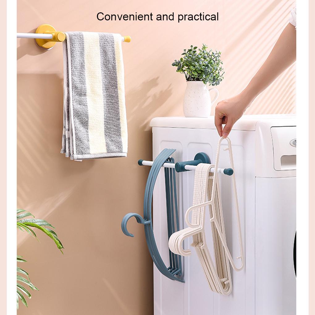 Storage Rack Clothing Holder Puncture-free No Drill Handily Install Convenience Multipurpose Sundries Mount Home Supplies
