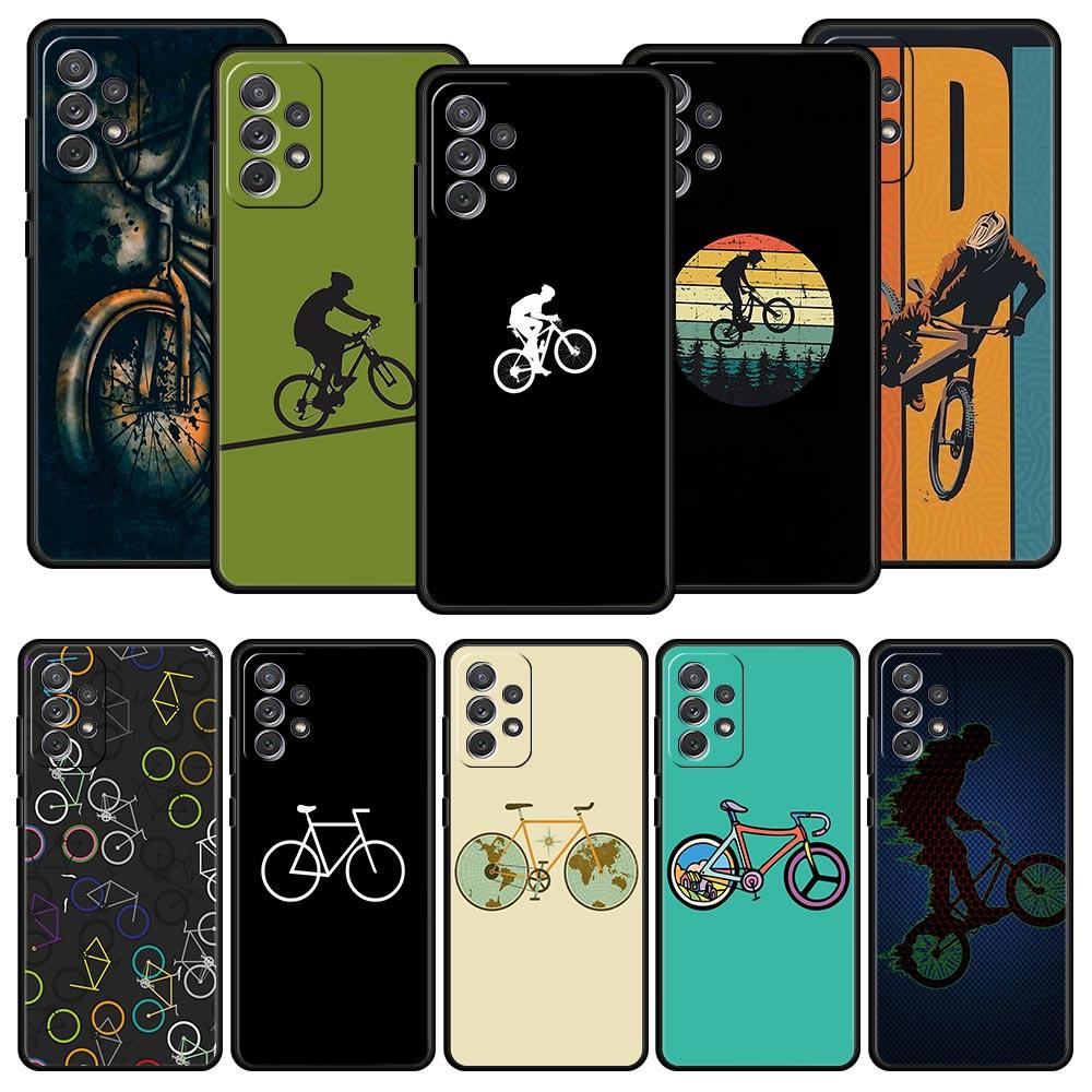 Mountain Bikes Cycling Phone Case For Samsung Galaxy A13 A51 A71 A41 A31 A21S A11 A03S A12 A32 A52 A22 A23 A33 A53 A73 5G Cover