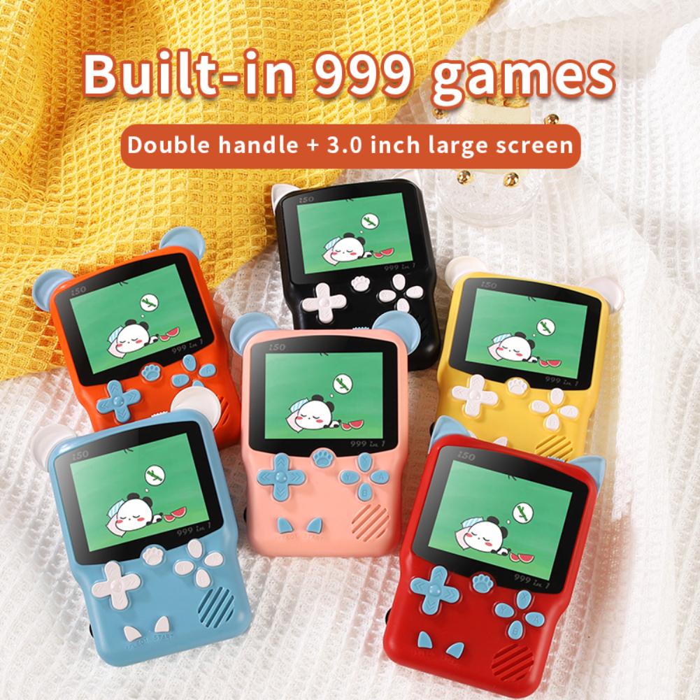 Fockety Retro Spiele Konsole - Handheld Mit 3 Zoll Bildschirm & TV Ausgang