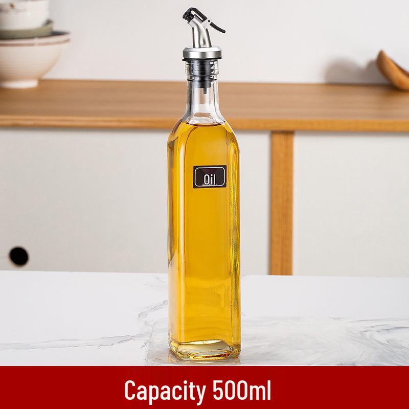 Kitchen Seasoning Set: Glass Bottles for Oil, Spice Jars, Salt Shakers, Sugar Bowls, Soy Sauce and Vinegar Storage.