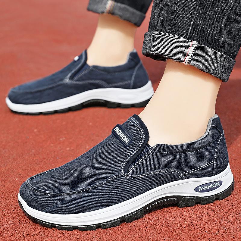 Shoes Men's New Washed Canvas Shoes Men's Shoes Spring Casual Shoes Breathable and Non-smelly Feet Old Beijing Cloth Shoes Men's Shoes