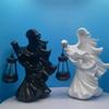Faceless Carving Lamp Witch Decoration Resin Carving Decoration Lamp Garden Decoration Lamp