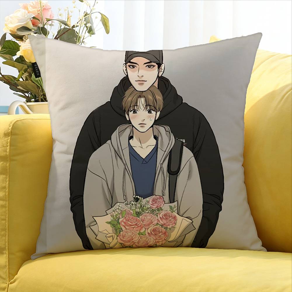 Bl Manhwa Jinx Joo Jaekyung Kim Dan Various Sizes Square Pillow Case For Car Home Bedchamber Decor