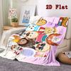 Bread Barbershop 2D Flat Pattern Flannel Blanket High quality All Seasons Warmth and Comfort Perfect for Christmas Gifts.NMT0928244
