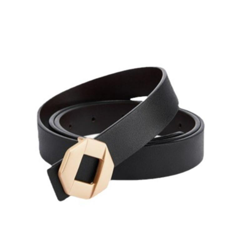 New Women'S Belt Leather Thin Belt Casual Versatile Jeans Belt Suit Pants Decorative Korean Version Belt