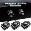 4pcs Car Paste Hooks USB Storage Hanger Interior Accessories For Alfa Romeo 159 Giulietta Giulia 147 Mito 156 159 166 GT Stelvio zq9