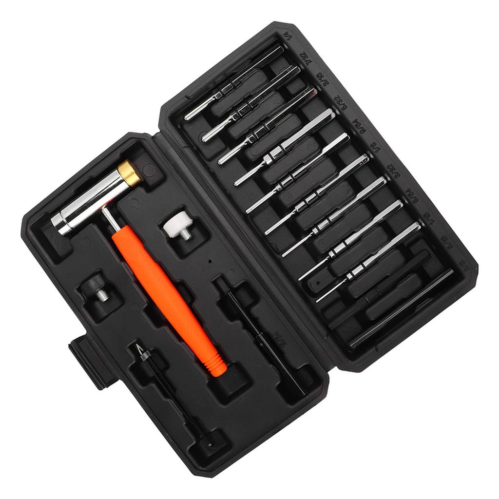 Punch Set Punch Tools Steel Punch Hammer Set Portable Pin Punch Set with Detachable Hammer Storage