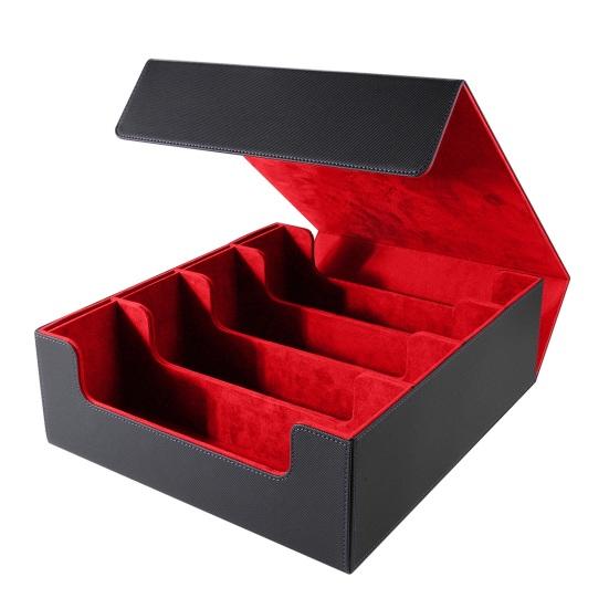 Yousheng Trading Card Storage Box Magnetic Closure 4-Row Deck Case Large Capacity Card Deck Box for PTCG TCG Sports Cards