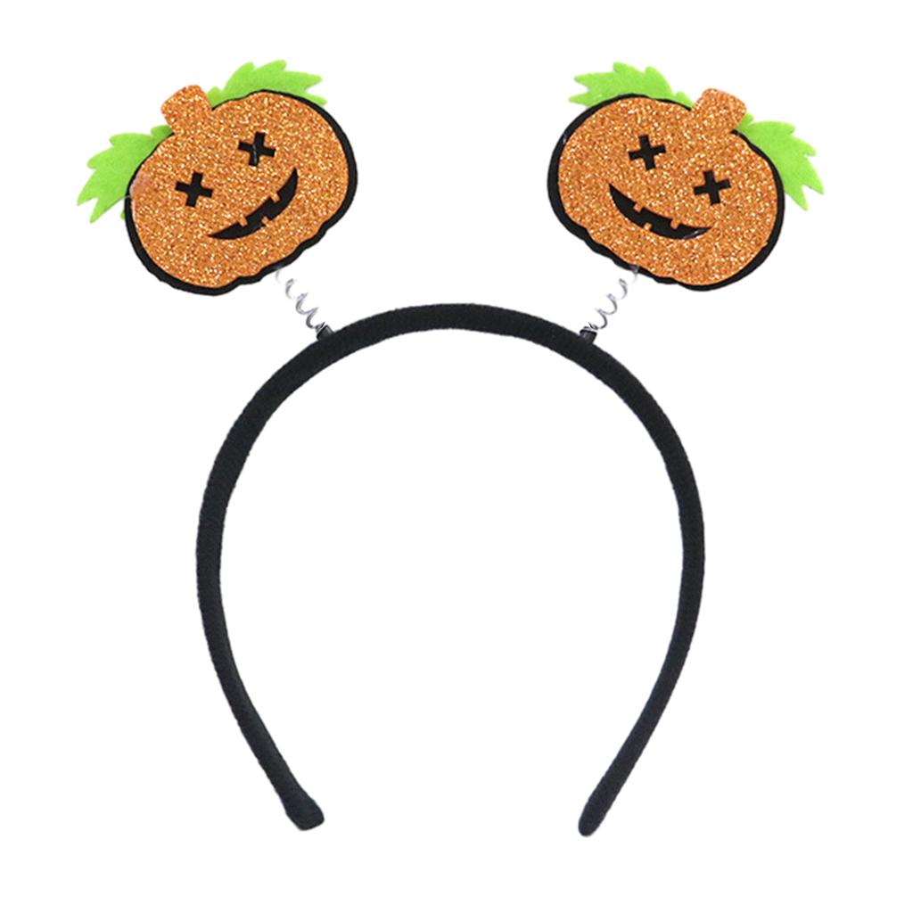 Headband Dark Series Pumpkin/Bat Hairband Kids Cute Headhoop RaveParty Props Hair Decoration Unisex Headgear