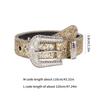 Adult Sequins Waist Belt for Dress Adjustable Pin Buckle Belt Rhinestone Buckle Thin Belt for Motorcycle Enthusiasts