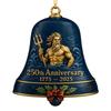 Vintage Christmas Tree Bell Ornament 250th Anniversary Bell Hanging Decoration For Holiday Tree Mantels Decorations