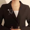 Elegante Perlenketten Quastenbrosche Mode Damen Kleidung Dekor Accessoires Schmucknadel Hosen Taillenverstellstifte Taschenanhänger Geschenke
