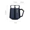 Nordic Style Simple Mug Ceramic Water Cup Mirror Cup Cover Mug Coffee Cup Milk Cup Large Capacity Drinking Cup