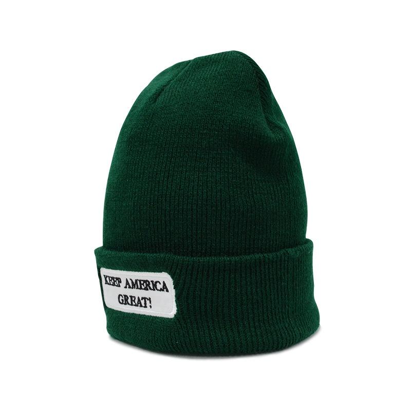 Trump Winter Beanie Hat Keep America Great Knit Beanie Warm Ski Cap Unisex Hats