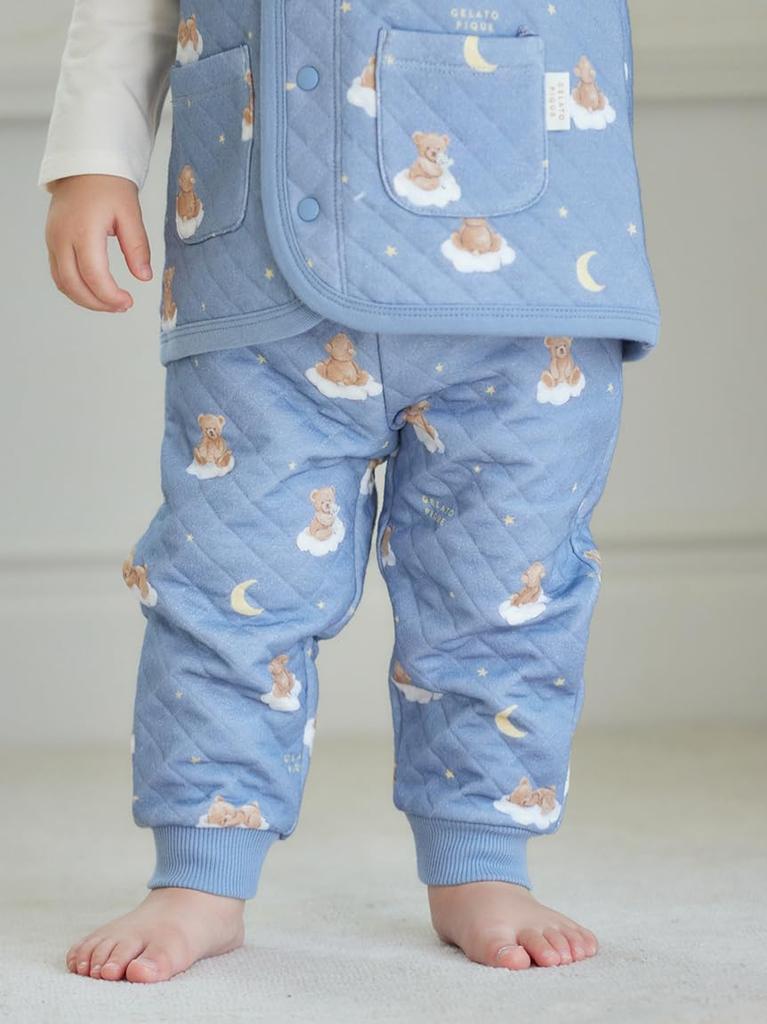 Gelato Pique Limited Edition Baby Dreamy Bear Print Belly Warmer Pants PBCP245488 NVY
