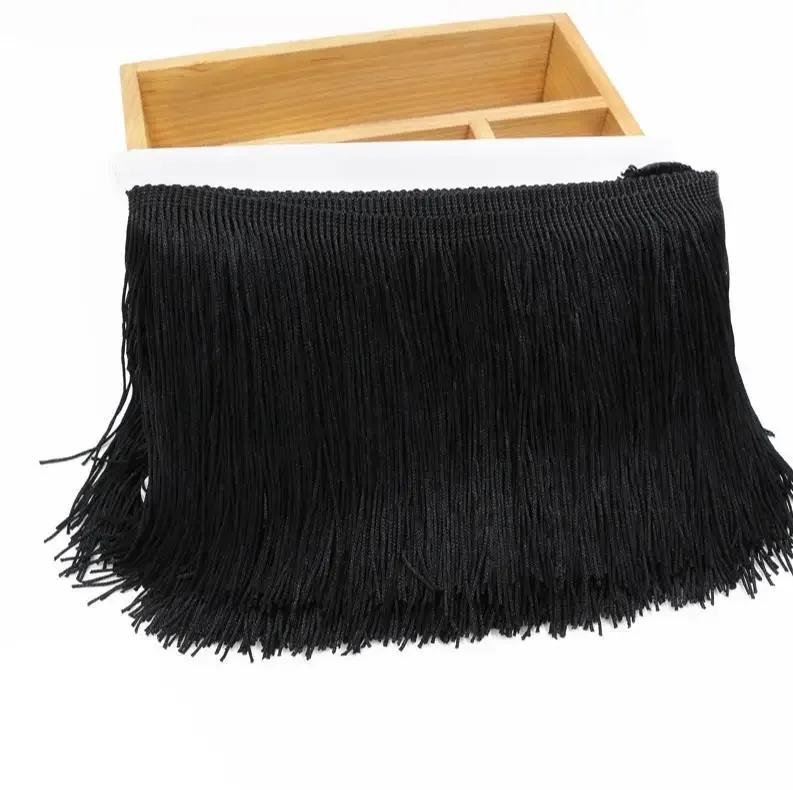 10Yard 15cm Wide Lace Trim Tassel Fringe DIY Latin Dress Stage Clothes Accessories Decorative Tassels for Curtains Lace