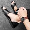 Men Fashionable Sandals Two-layer Leather Rubber Like Soft Soled Outdoor Shoes High-quality Beach Shoes Handcrafted Sizes 37-45