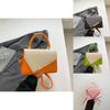 Summer Unique Design Small Handbag Pu Patching Street Style For Casual