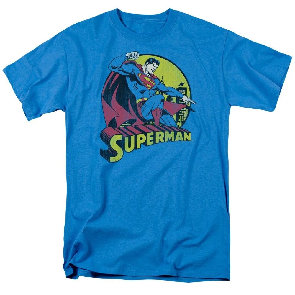 SUPERMAN LOGO CITY CIRCLE Licensed Adult Men s Graphic Tee Shirt SM-3XL 3XL