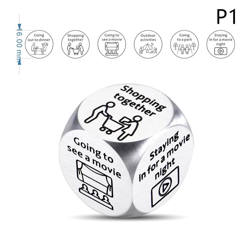 Rozhodovací kostková hra Datum večer Kreativní kostková hra Zábavná novinka pro páry Rozhodovací kostková hra Příslušenství Nápady Hračky z nerezové oceli